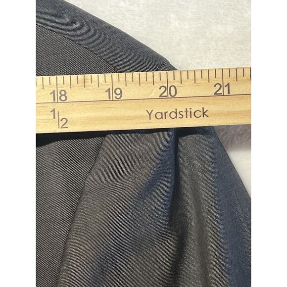 Hugo Boss 44L 38x29 Steel Gray Nailhead 2 Piece Quality Suit Set Virgin Wool - Picture 10 of 16